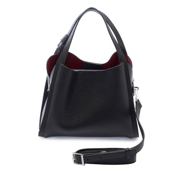 Siyah Deri Kadın El Çantası - S25Y1BC80351-A41 - 3