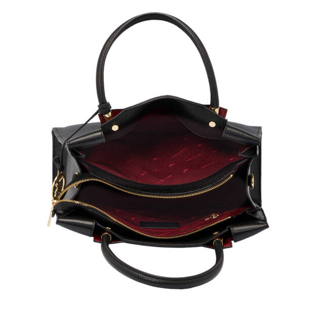 Siyah Deri Kadın El Çantası - S25Y1BC80366-A41 - 4