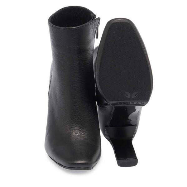 Siyah Hakiki Deri Kadın Klasik Bot - K23K1BT66935-A23 - 4
