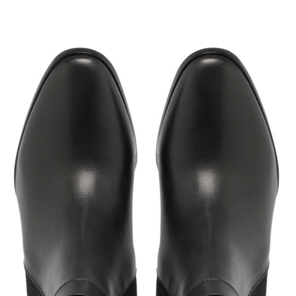 Siyah Deri Kadın Klasik Bot - K23K1BT66940-A55 - 5