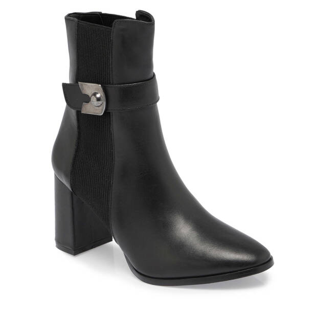 Siyah Hakiki Deri Kadın Klasik Bot - K23K1BT66940-A55 - 2