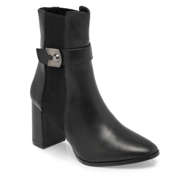 Siyah Hakiki Deri Kadın Klasik Bot - K23K1BT66940-A55 - 2