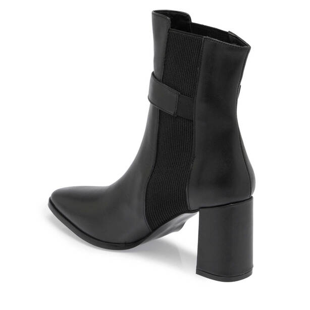 Siyah Hakiki Deri Kadın Klasik Bot - K23K1BT66940-A55 - 3