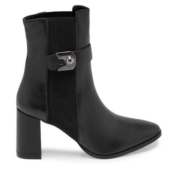 Siyah Hakiki Deri Kadın Klasik Bot - K23K1BT66940-A55 - 1