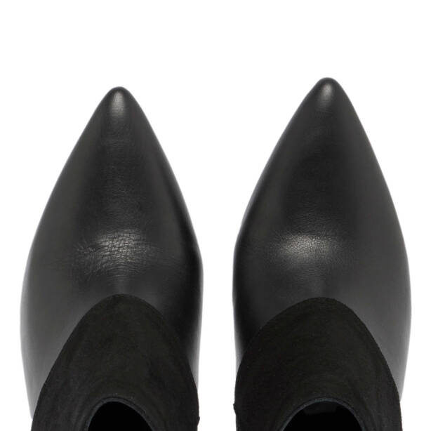 Siyah Deri Kadın Klasik Bot - K23K1BT67061-F49 - Tergan