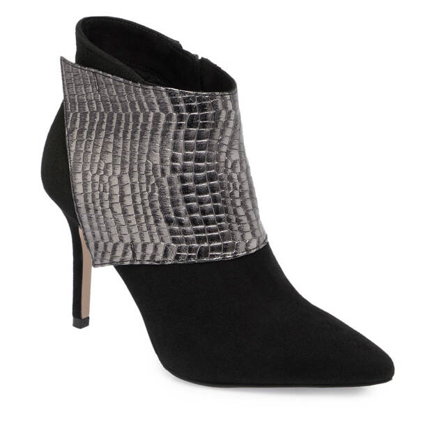 Siyah Deri Kadın Klasik Bot - K23K1BT67061-N3P 