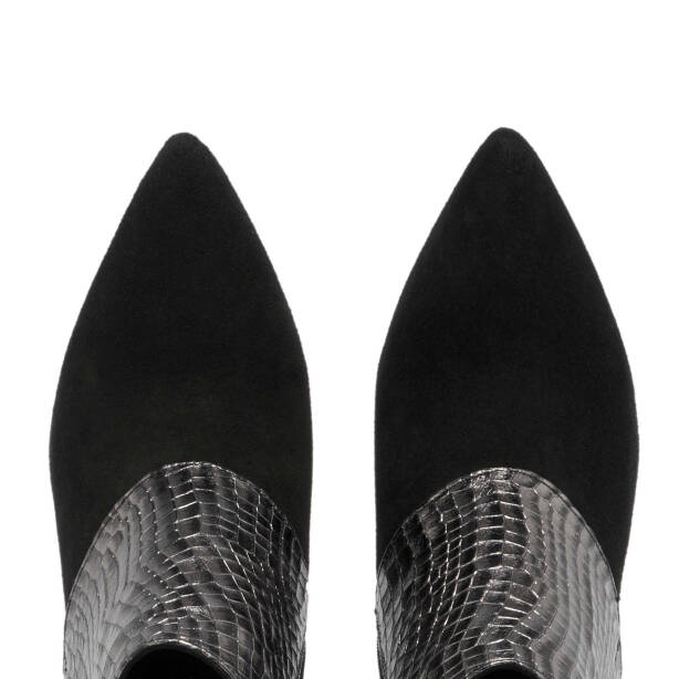 Siyah Deri Kadın Klasik Bot - K23K1BT67061-N3P - 5