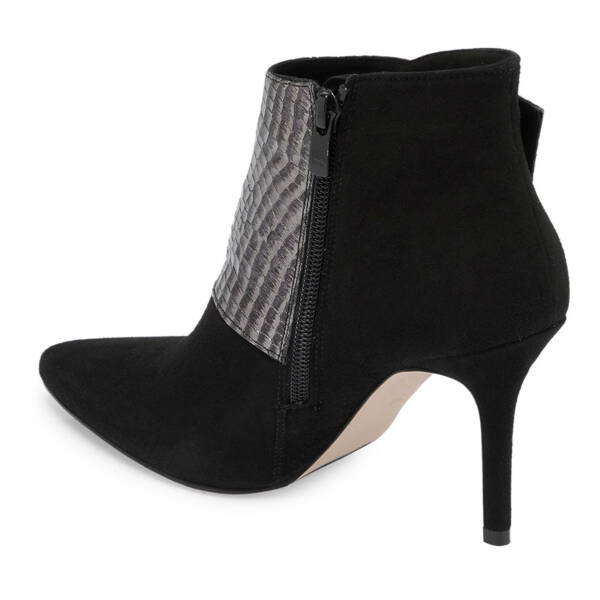 Siyah Hakiki Deri Kadın Klasik Bot - K23K1BT67061-N3P - 2