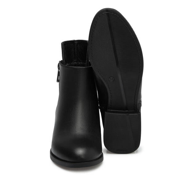 Siyah Hakiki Deri Kadın Klasik Bot - K24K1BT67519-A23 - 4