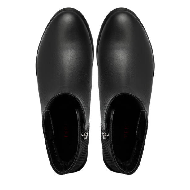 Siyah Hakiki Deri Kadın Klasik Bot - K24K1BT67519-A23 - 5