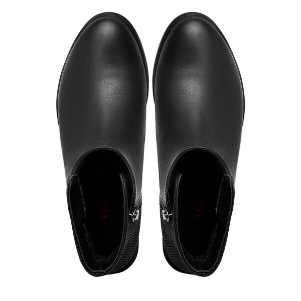 Siyah Hakiki Deri Kadın Klasik Bot - K24K1BT67519-A23 - 5