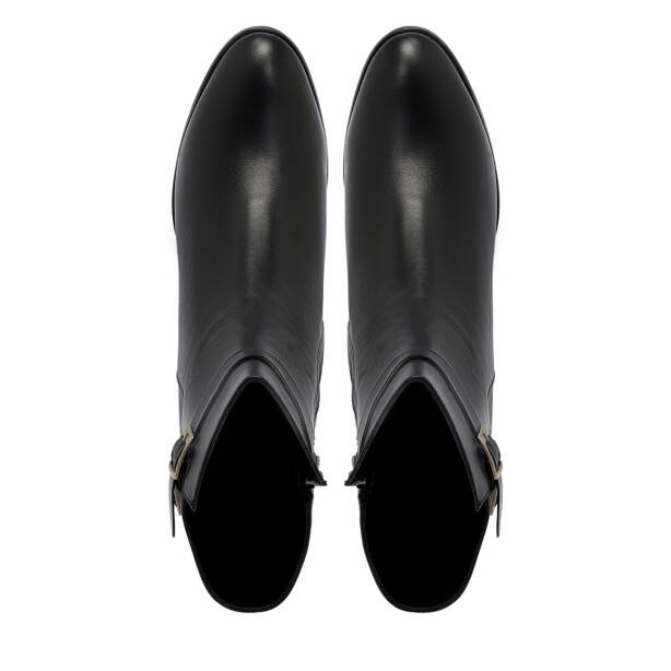 Siyah Deri Kadın Klasik Bot - K24K1BT67523-A23 - Tergan