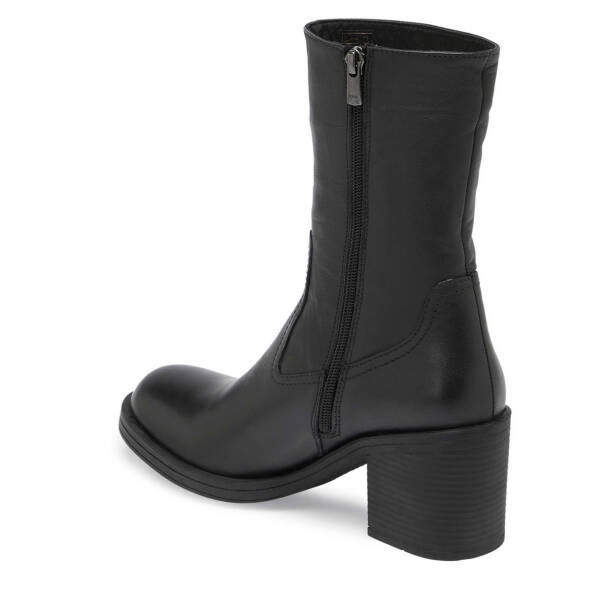 Siyah Deri Kadın Klasik Bot - K24K1BT67551-A23 - 2