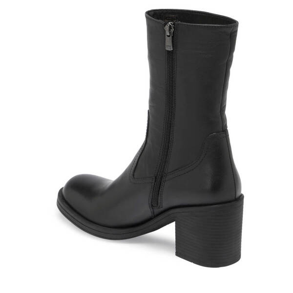 Siyah Deri Kadın Klasik Bot - K24K1BT67551-A23 - 2