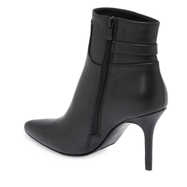 Siyah Deri Kadın Klasik Bot - K24K1BT67612-A23 - 2