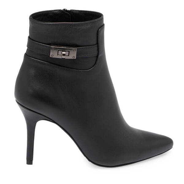 Siyah Deri Kadın Klasik Bot - K24K1BT67612-A23 - 3