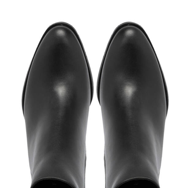 Siyah Deri Kadın Klasik Bot - K24K1BT67613-A23 - 5