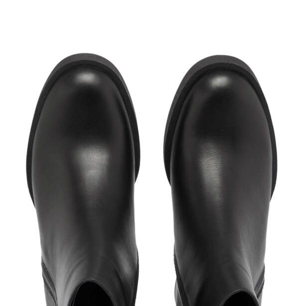 Siyah Deri Kadın Klasik Bot - K24K1BT67627-A23 - Tergan