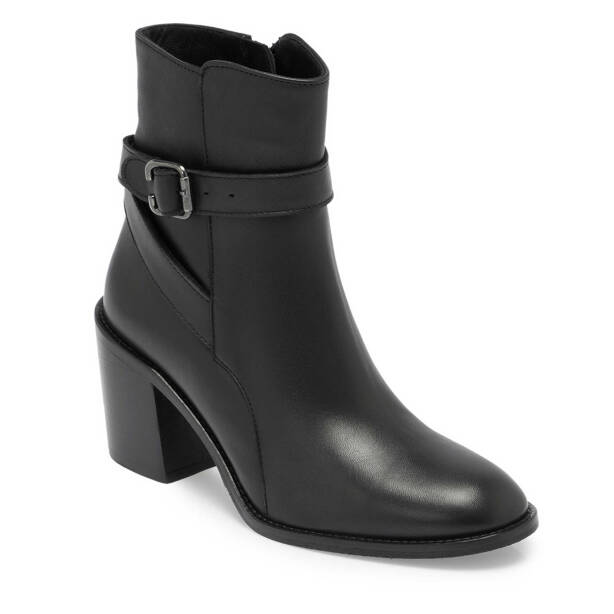 Siyah Deri Kadın Klasik Bot - K24K1BT67648-A23 