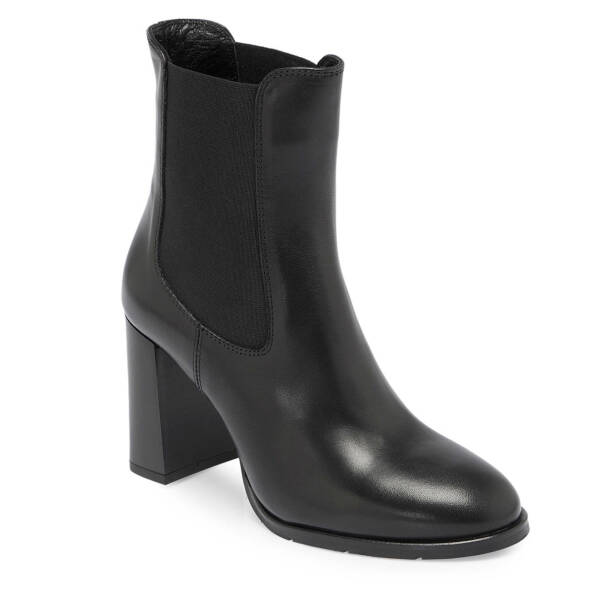 Siyah Deri Kadın Klasik Bot - K24K1BT67651-A23 - 1