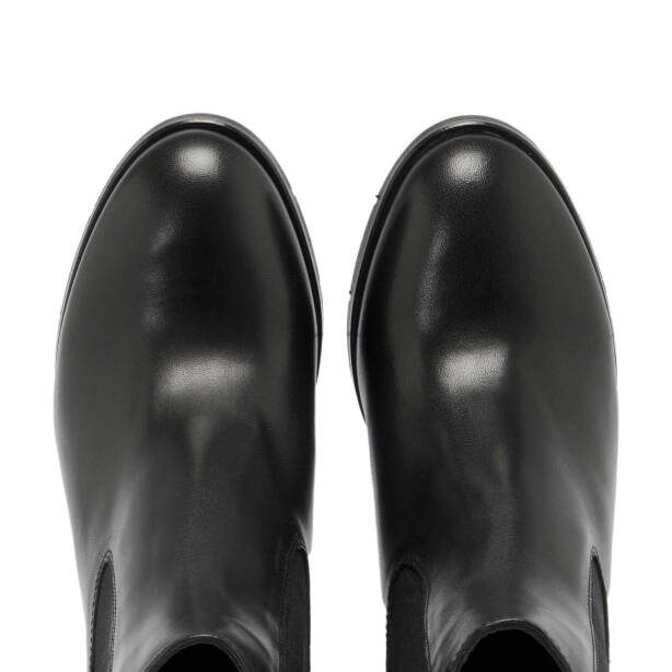 Siyah Deri Kadın Klasik Bot - K24K1BT67651-A23 - 5