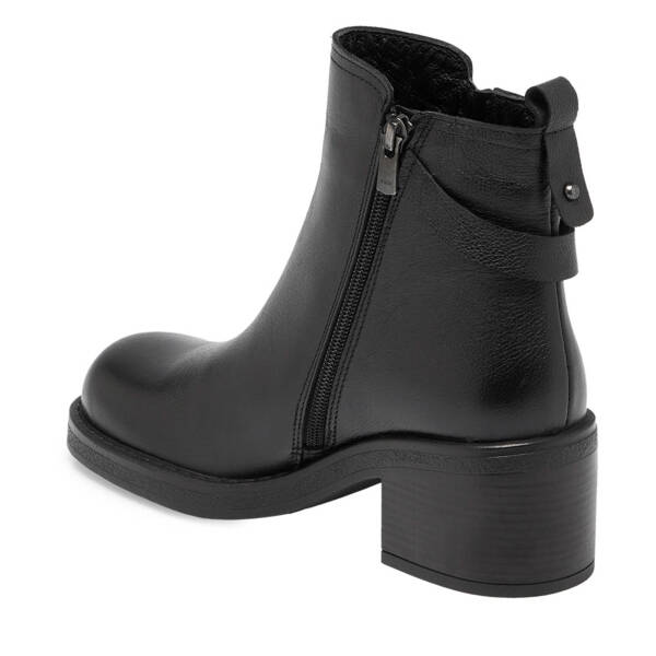 Siyah Deri Kadın Klasik Bot - K24K1BT67654-A23 - 2