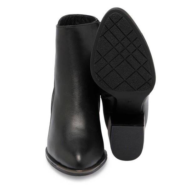 Siyah Deri Kadın Klasik Bot - K24K1BT67655-A23 - Tergan