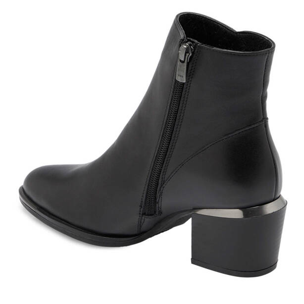 Siyah Deri Kadın Klasik Bot - K24K1BT67655-A23 - 2