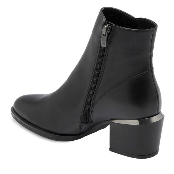 Siyah Deri Kadın Klasik Bot - K24K1BT67655-A23 - 2