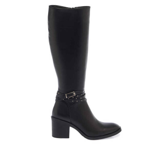 Siyah Hakiki Deri Kadın Klasik Çizme - K23K1CM66925-A23 - 1