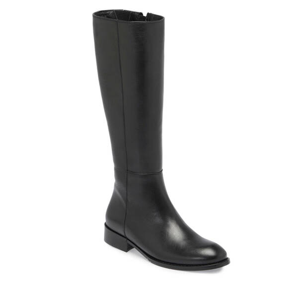 Siyah Deri Kadın Klasik Çizme - K24K1CM67555-A23 - 1