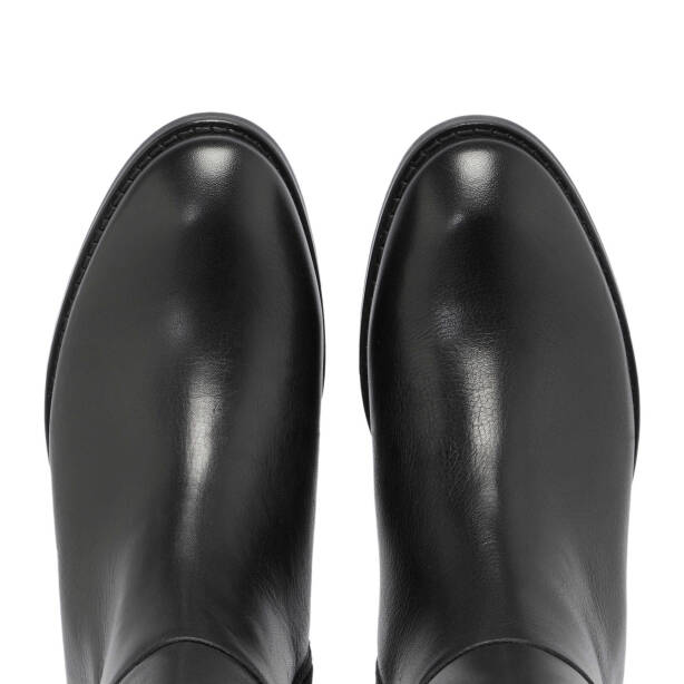 Siyah Deri Kadın Klasik Çizme - K24K1CM67555-A23 - Tergan