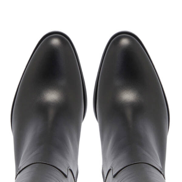 Siyah Deri Kadın Klasik Çizme - K24K1CM67614-A23 - 5