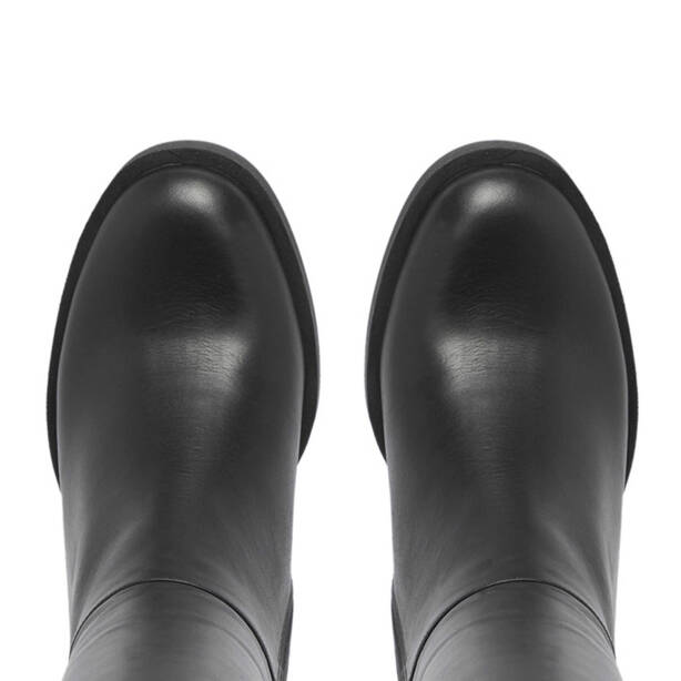 Siyah Deri Kadın Klasik Çizme - K24K1CM67628-A23 - Tergan