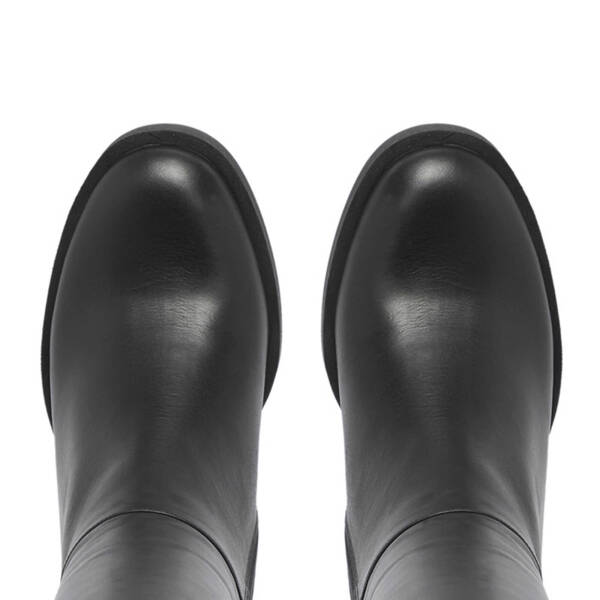 Siyah Deri Kadın Klasik Çizme - K24K1CM67628-A23 - 5