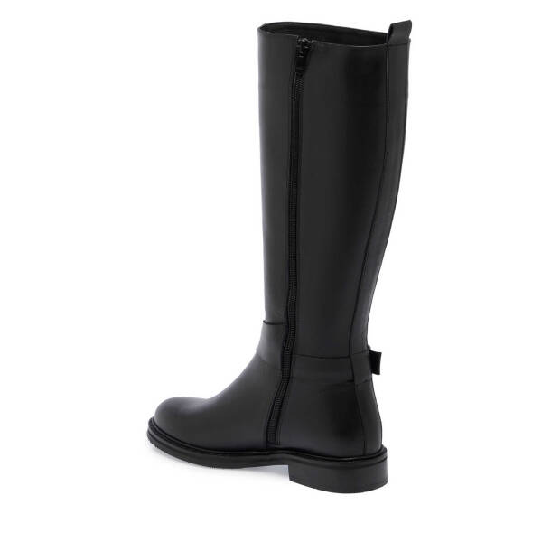 Siyah Deri Kadın Klasik Çizme - K24K1CM67629-A23 - 2