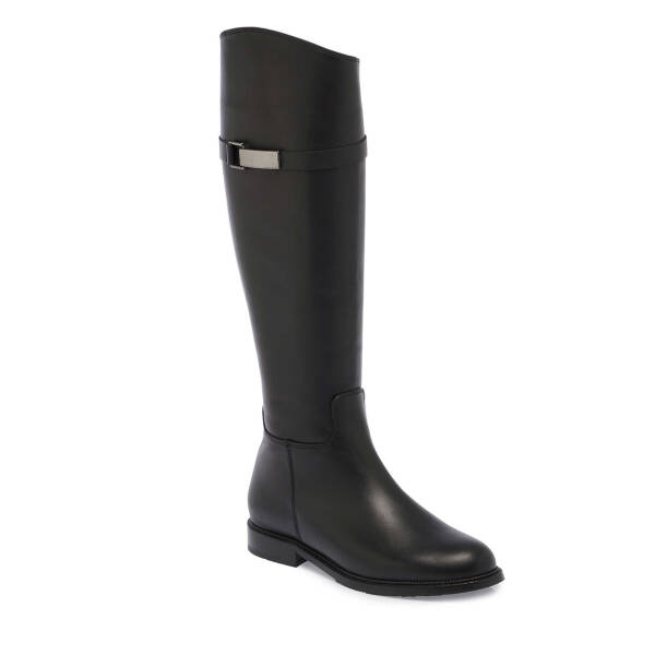 Siyah Deri Kadın Klasik Çizme - K24K1CM67631-A23 - 1