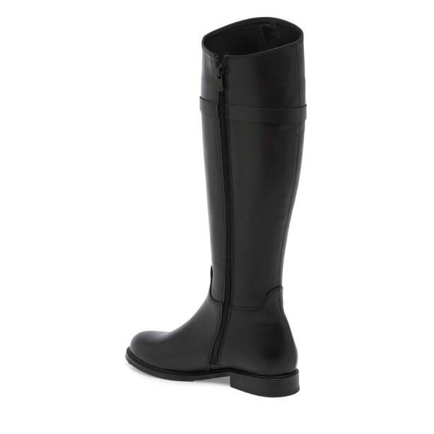 Siyah Deri Kadın Klasik Çizme - K24K1CM67631-A23 - 2