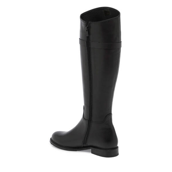 Siyah Deri Kadın Klasik Çizme - K24K1CM67631-A23 - 2