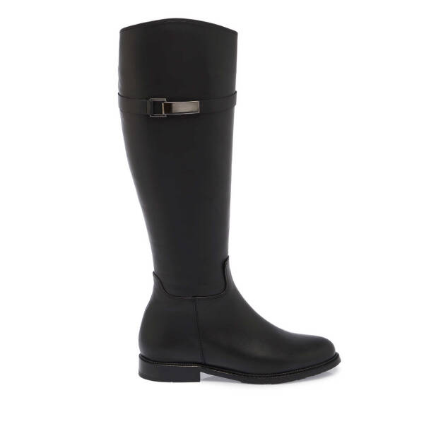 Siyah Deri Kadın Klasik Çizme - K24K1CM67631-A23 - 3