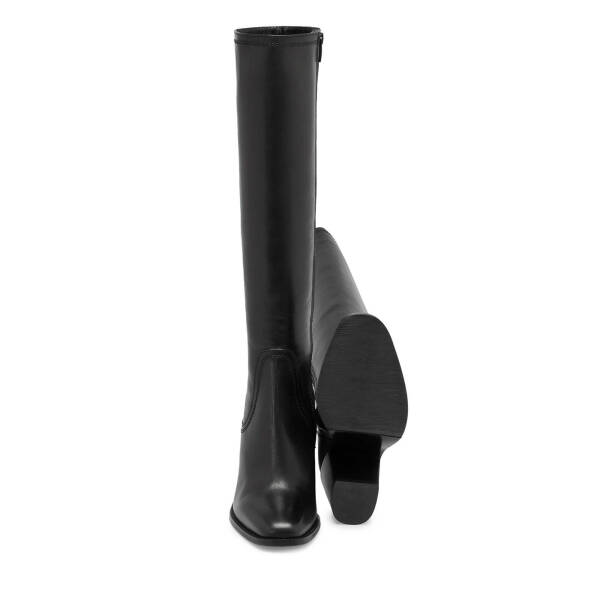 Siyah Deri Kadın Klasik Çizme - K24K1CM67650-A23 - 4