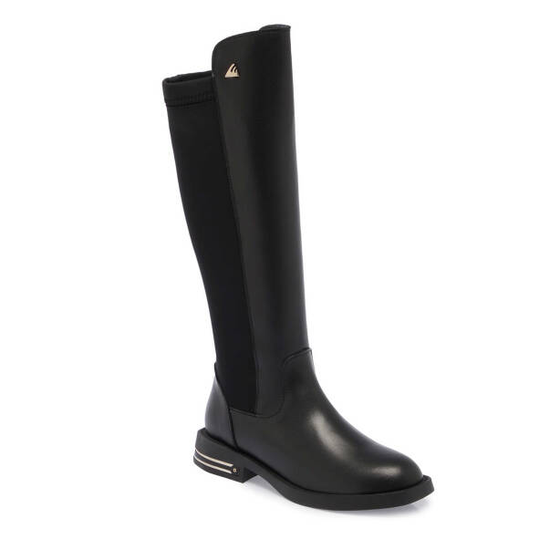 Siyah Deri Kadın Klasik Çizme - K24K1CM67660-A23 