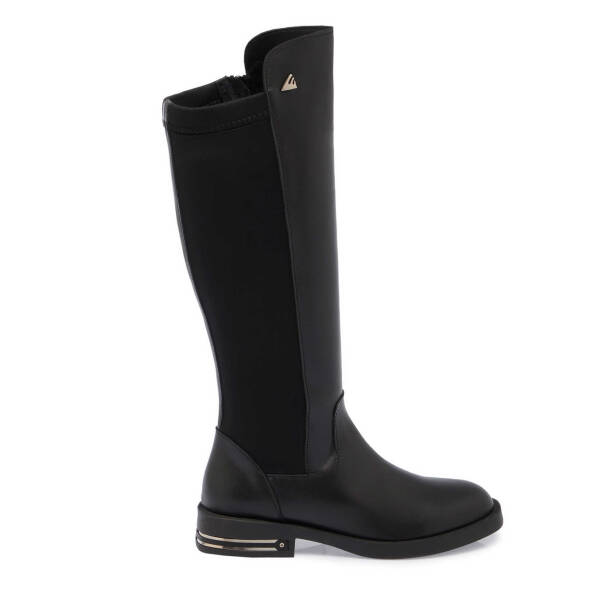 Siyah Deri Kadın Klasik Çizme - K24K1CM67660-A23 - 3