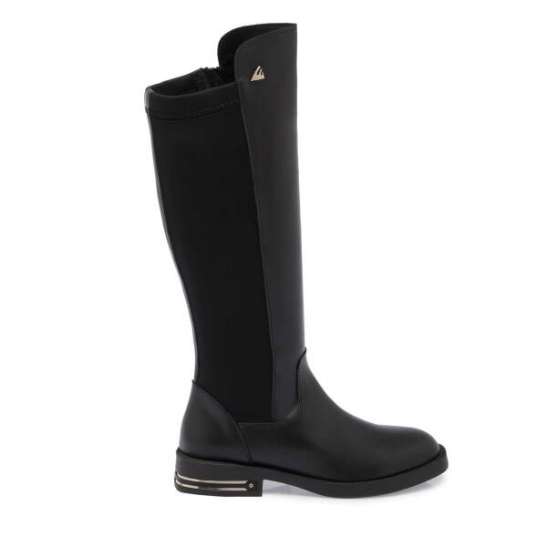 Siyah Deri Kadın Klasik Çizme - K24K1CM67660-A23 - 3
