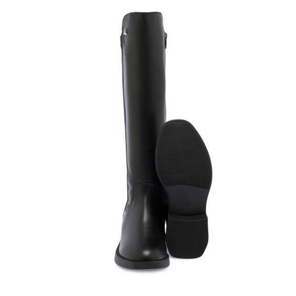 Siyah Deri Kadın Klasik Çizme - K24K1CM67660-A23 - 4