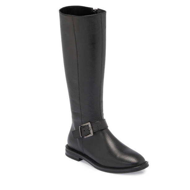 Siyah Deri Kadın Klasik Çizme - K24K1CM67681-A41 