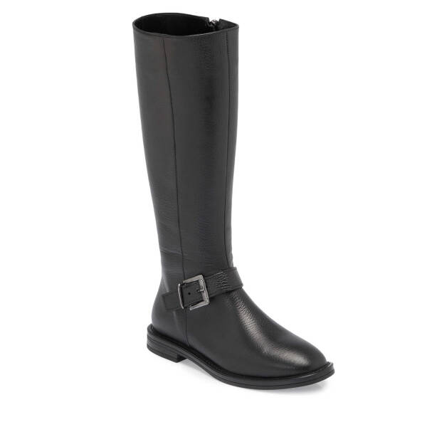 Siyah Deri Kadın Klasik Çizme - K24K1CM67681-A41 - 1