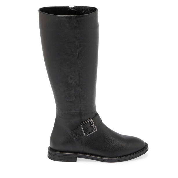 Siyah Deri Kadın Klasik Çizme - K24K1CM67681-A41 - 3
