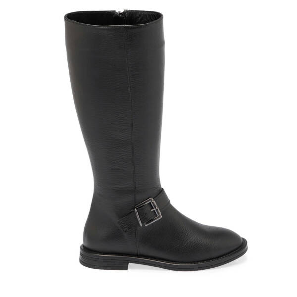 Siyah Deri Kadın Klasik Çizme - K24K1CM67681-A41 - 3