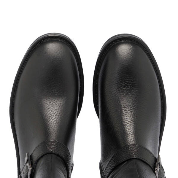 Siyah Deri Kadın Klasik Çizme - K24K1CM67681-A41 - 5